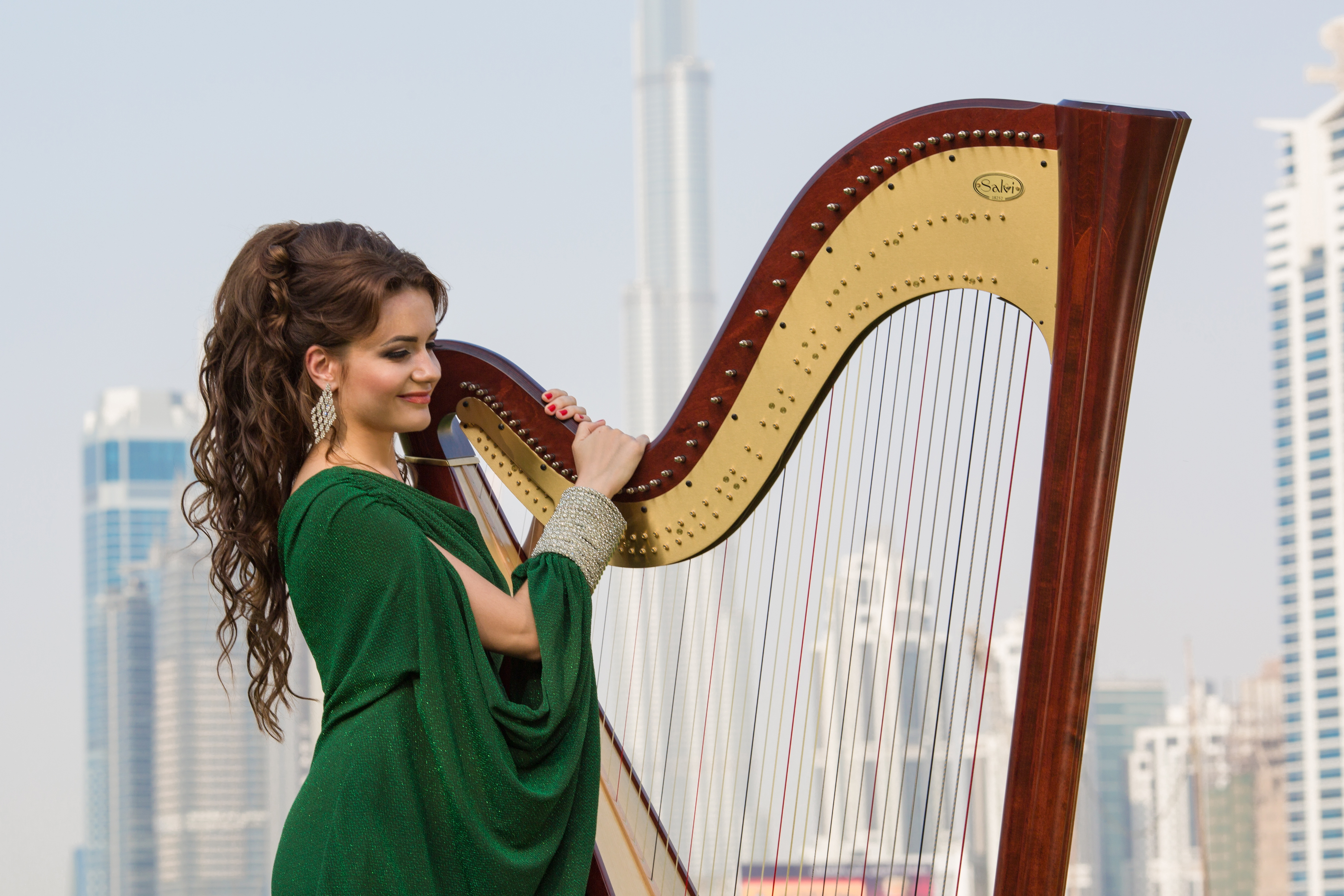 Female Harpist