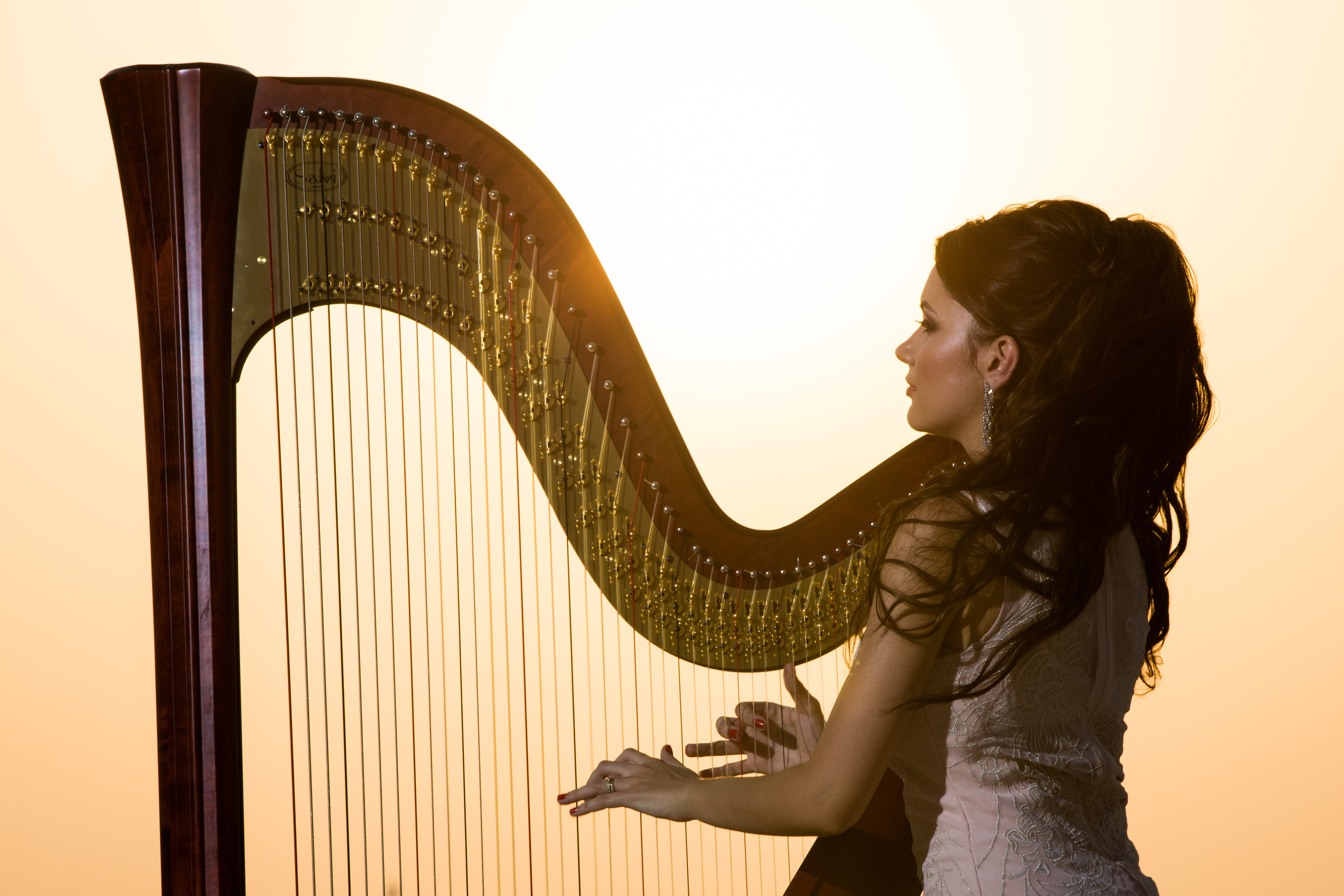 Female Harpist